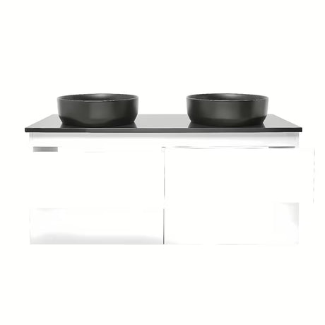 Viseča kopalniška omarica SAT B-Way u bijeloj boji sa sjajnom završnom obradom s pokrivno ploščo