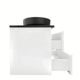 Viseča kopalniška omarica SAT B-Way s pokrivno ploščo u bijeloj boji, sjajna izvedba