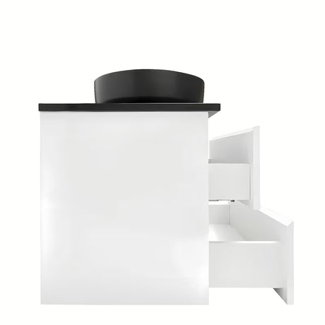 Viseča kopalniška omarica SAT B-Way s pokrivno ploščo u bijeloj boji, sjajna izvedba