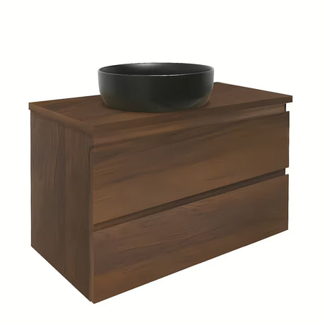 Viseča kopalniška omarica SAT B-Way s pokrovnom pločom u dekoru oraha i dvije ladice