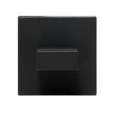 Stenski kupaonski kavelj SAT B-Way S u crnoj mat izvedbi od aluminija