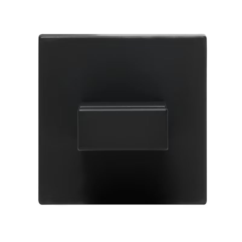 Stenski kupaonski kavelj SAT B-Way S u crnoj mat izvedbi od aluminija