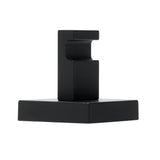 Stenski kupaonski kavelj SAT B-Way S u crnoj mat izvedbi od aluminija