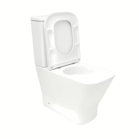 Bel WC monoblok SAT B-Way s z vrtinčnim splakovanjem, kotličkom in sedežem z mehko Zapiranje Soft Close
