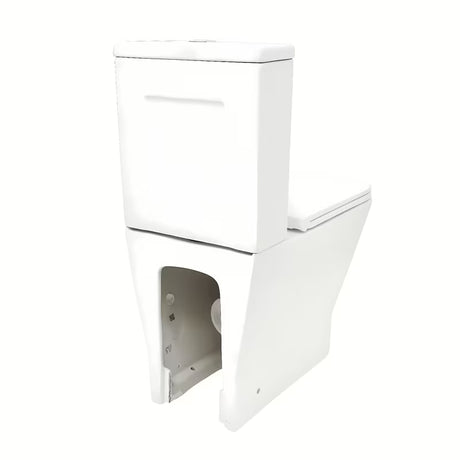 Bel WC monoblok SAT B-Way s z vrtinčnim splakovanjem, kotličkom in sedežem z mehko Zapiranje Soft Close