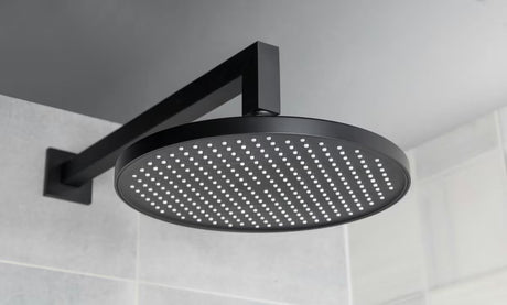 Nadglavna prha SAT B-Way v črni mat izvedbi s premerom 25,4 cm