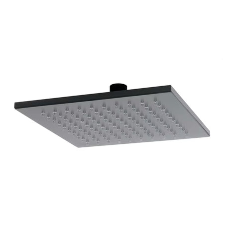 Kvadratna nadglavna prha SAT B-Way 20x20 cm v mat črni barvi s kovinsko izvedbo