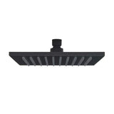 Kvadratna nadglavna prha SAT B-Way 20x20 cm v mat črni barvi s kovinsko izvedbo