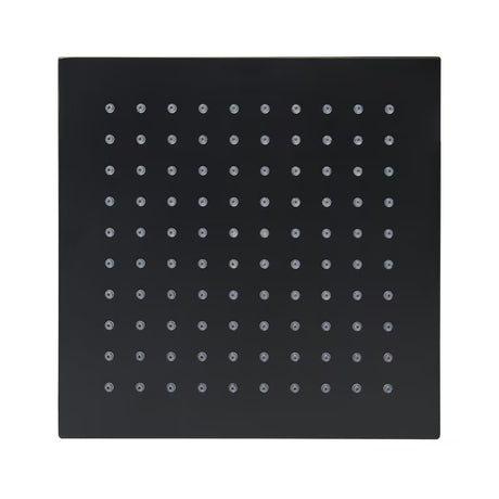 Kvadratna nadglavna prha SAT B-Way 20x20 cm v mat črni barvi s kovinsko izvedbo