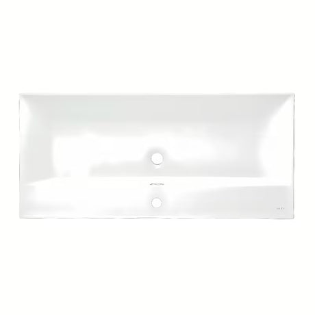 Beli keramični pohištveni umivalnik SAT B-Way 100,5x46,3 cm z odprtino za pro armaturo na sredini