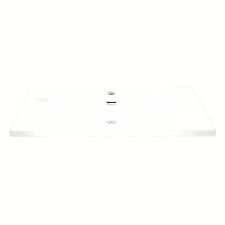 Bel keramični pohištveni umivalnik SAT B-Way 81x46 cm z odlagalno površino na desni in odprtino pro za armaturo na sredini.