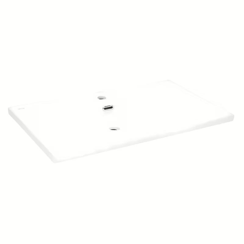 Za Kopalniško Pohištvo keramični umivalnik SAT B-Way 81x46 cm v beli mat barvi z odlagalno površino na desni.