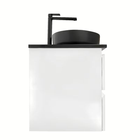 Viseča kopalniška omarica z umivalnikom SAT B-Way u bijelom sjaju 119x45x50 cm