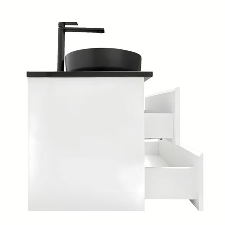 Viseča kopalniška omarica z umivalnikom SAT B-Way u bijelom sjaju 119x45x50 cm