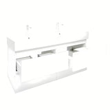 Viseča kopalniška omarica z umivalnikom SAT B-Way u bijeloj sjajnoj boji