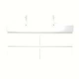 Viseča kopalniška omarica z umivalnikom SAT B-Way u bijeloj sjajnoj boji