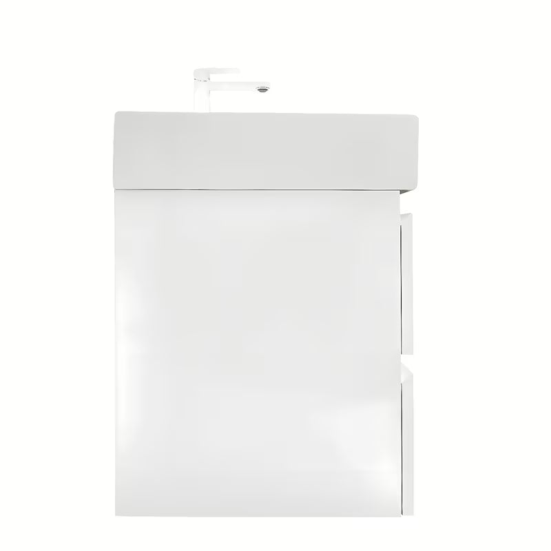 Viseča kopalniška omarica z umivalnikom SAT B-Way u bijeloj sjajnoj boji