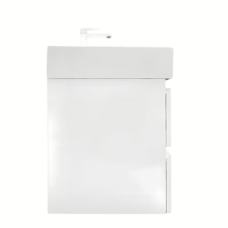 Viseča kopalniška omarica z umivalnikom SAT B-Way u bijeloj sjajnoj boji