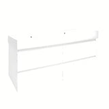 Viseča kopalniška omarica z dvojnim umivalnikom SAT B-Way u bijeloj boji s četiri ladice