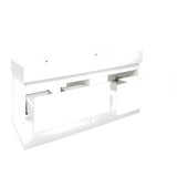 Viseča kopalniška omarica z dvojnim umivalnikom SAT B-Way u bijeloj boji s četiri ladice