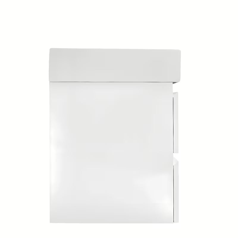 Viseča kopalniška omarica z dvojnim umivalnikom SAT B-Way u bijeloj boji s četiri ladice