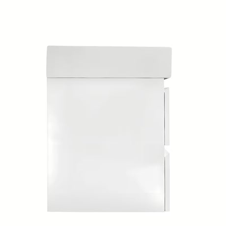 Viseča kopalniška omarica z dvojnim umivalnikom SAT B-Way u bijeloj boji s četiri ladice