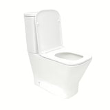 Bijeli WC monoblok SAT B-Way s vrtložnim ispiranjem, vodokotlićem i sjedalom sa mehko Zapiranje Soft Close