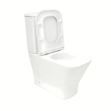 Bijeli WC monoblok SAT B-Way s vrtložnim ispiranjem, vodokotlićem i sjedalom sa mehko Zapiranje Soft Close