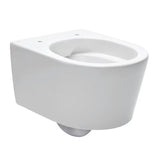 Viseča WC Školjka SAT Brevis v beli barvi s skritim pritrjevanjem in sedežem mehko Zapiranje Soft Close.
