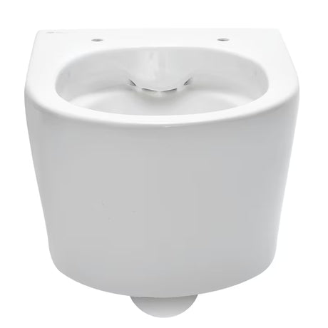 Viseča WC Školjka SAT Brevis v beli barvi s skritim pritrjevanjem in sedežem mehko Zapiranje Soft Close.