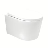 Viseča WC Školjka SAT Brevis v beli barvi s wc desko mehko Zapiranje Soft Close in skritim pritrjevanjem.