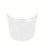 Viseča WC Školjka SAT Brevis v beli barvi s wc desko mehko Zapiranje Soft Close in skritim pritrjevanjem.