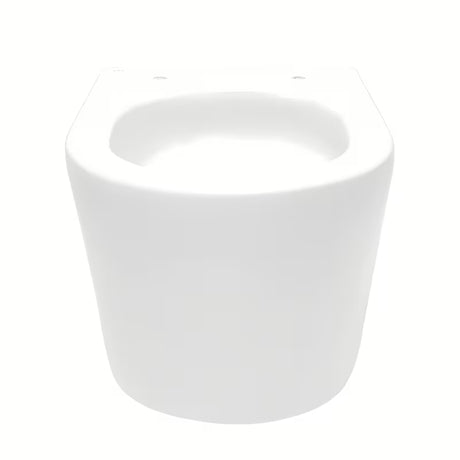 Viseča WC Školjka SAT Brevis v beli barvi s wc desko mehko Zapiranje Soft Close in skritim pritrjevanjem.
