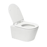 Beli viseča WC školjka SAT Brevis s skritim pritrjevanjem in sedežem z mehko Zapiranje Soft Close