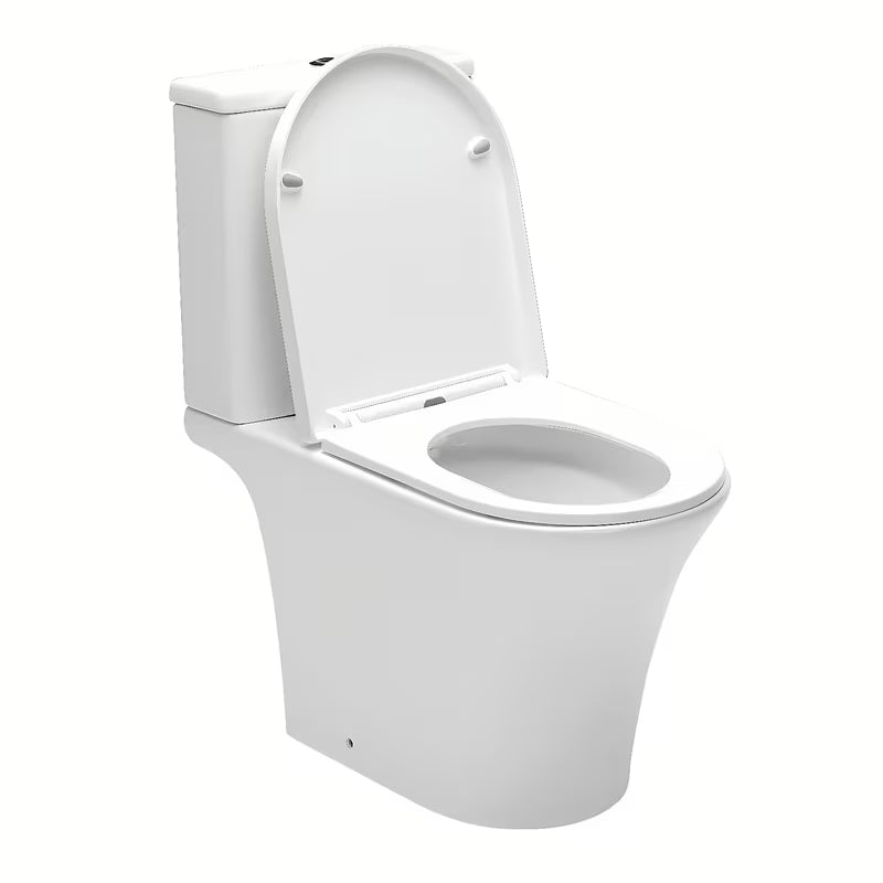 Beli samostoječi  WC monoblok SAT Brevis z kotličkom, desko mehko Zapiranje Soft Close in dvojnim splakovanjem
