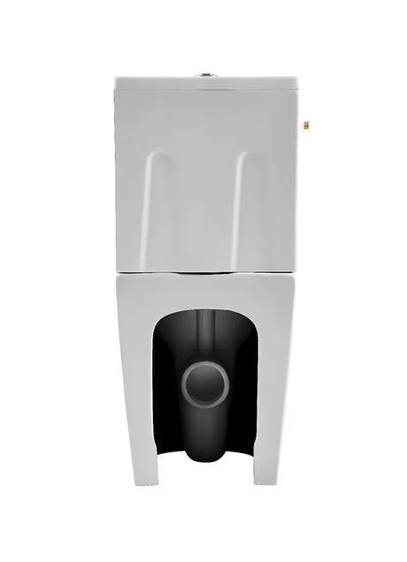 Beli samostoječi  WC monoblok SAT Brevis z kotličkom, desko mehko Zapiranje Soft Close in vario odtokom