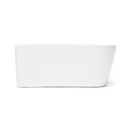 Belo keramično umivalnik SAT Brevis 43x30 cm brez preliva z odprtino pro za armaturo