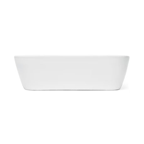 Belo keramično umivalnik SAT Brevis 43x30 cm brez preliva z odprtino pro za armaturo