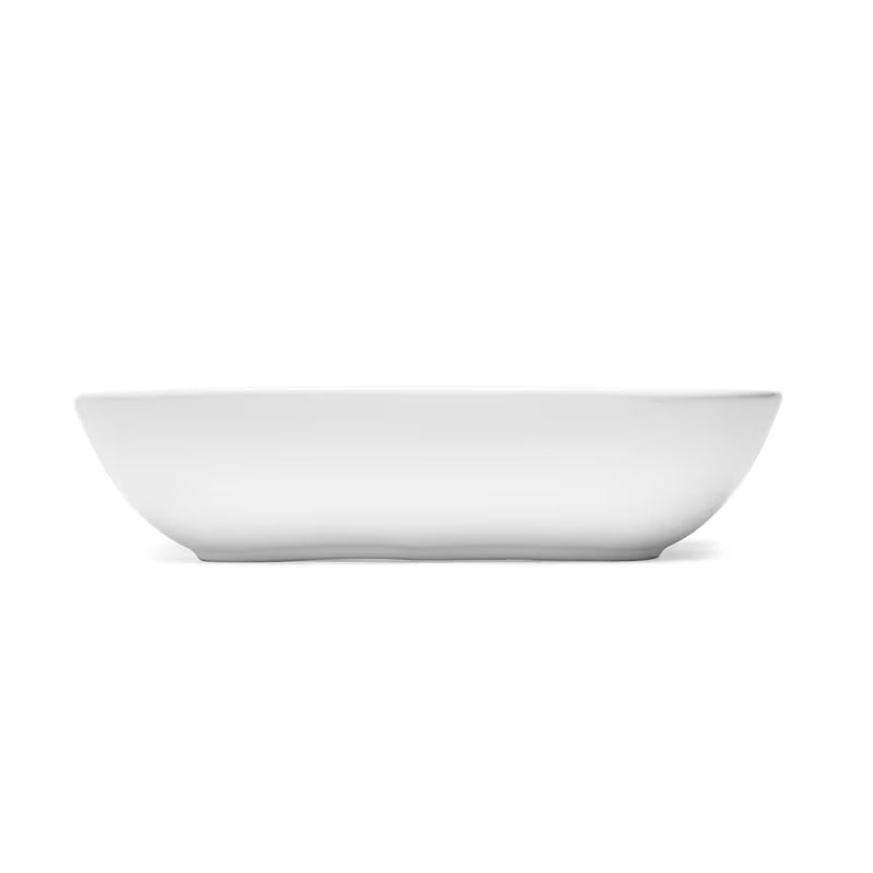 Belo viseče keramični umivalnik SAT Brevis 50x38,5 cm brez preliva z odprtino pro za armaturo.