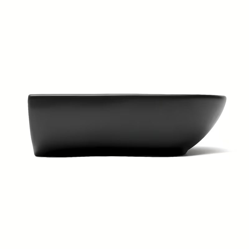 SAT Brevis viseče keramični umivalnik 50 x 38,5 cm v mat črni barvi