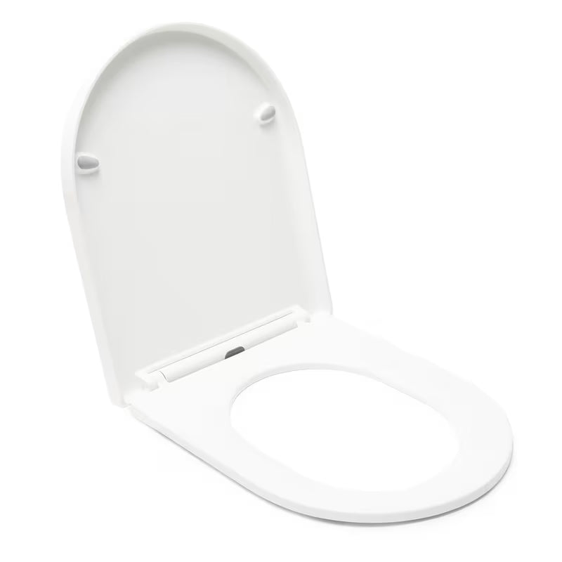 Bela WC deska SAT Brevis z mehko Zapiranje Soft Close in EasyLock pro za enostavno snemanje in čiščenje.