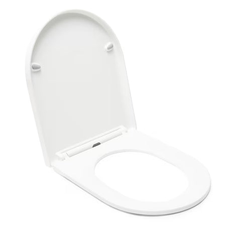Bela WC deska SAT Brevis z mehko Zapiranje Soft Close in EasyLock pro za enostavno snemanje in čiščenje.