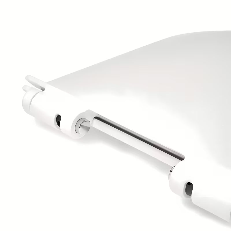 Bela WC deska SAT Brevis s sistemom mehko Zapiranje Soft Close in kovinskimi tečaji s skritim pritrjevanjem