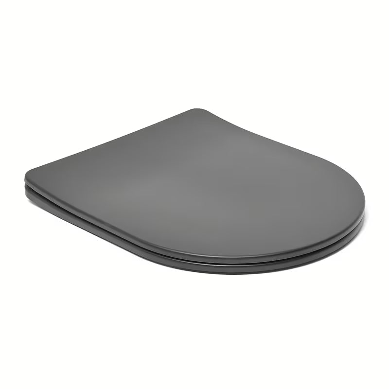 Črn WC deska SAT Brevis z mehko Zapiranje Soft Close in EasyLock pro za enostavno snemanje