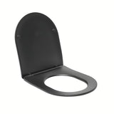 Črn WC deska SAT Brevis z mehko Zapiranje Soft Close in EasyLock pro za enostavno snemanje
