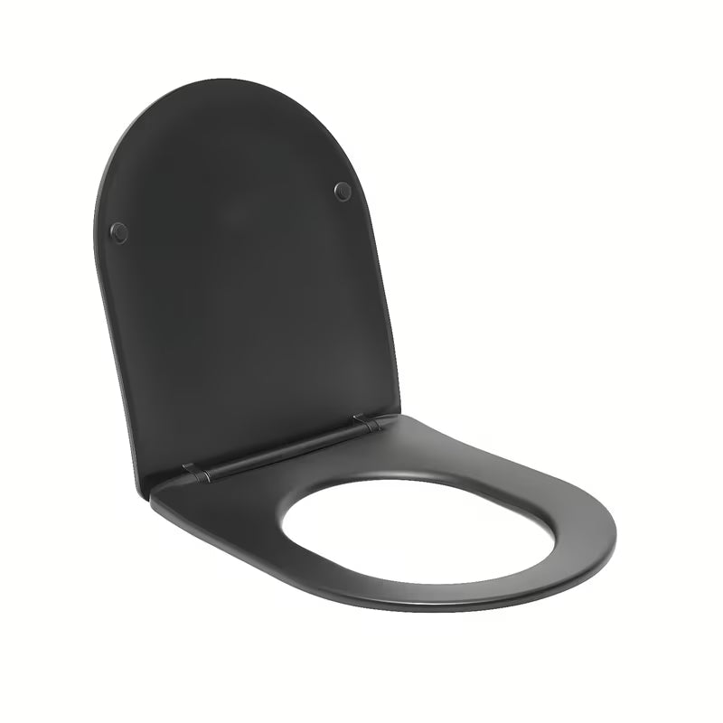 Črn WC deska SAT Brevis z mehko Zapiranje Soft Close in EasyLock pro za enostavno snemanje