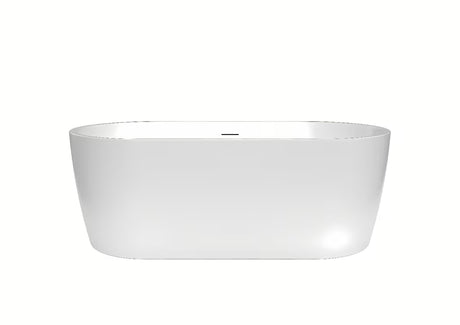 Samostoječi  akrilna kad SAT Brevis 160x80 cm v beli izvedbi, primerna do stene tudi za postavitev v prostor.