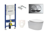 Viseči WC set SAT Brevis s podometnim modulom Geberit in sedežem s funkcijama mehko Zapiranje Soft Close in EasyLock