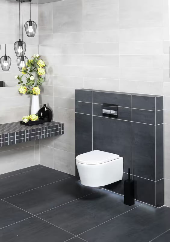 Viseči WC set SAT Brevis s podometnim modulom Geberit Delta in splakovalno tipko