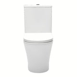 Bijeli samostoječi  WC monoblok SAT Brevis s vodokotlićem, WC daskom mehko Zapiranje Soft Close i dvokoličinskim ispiranjem